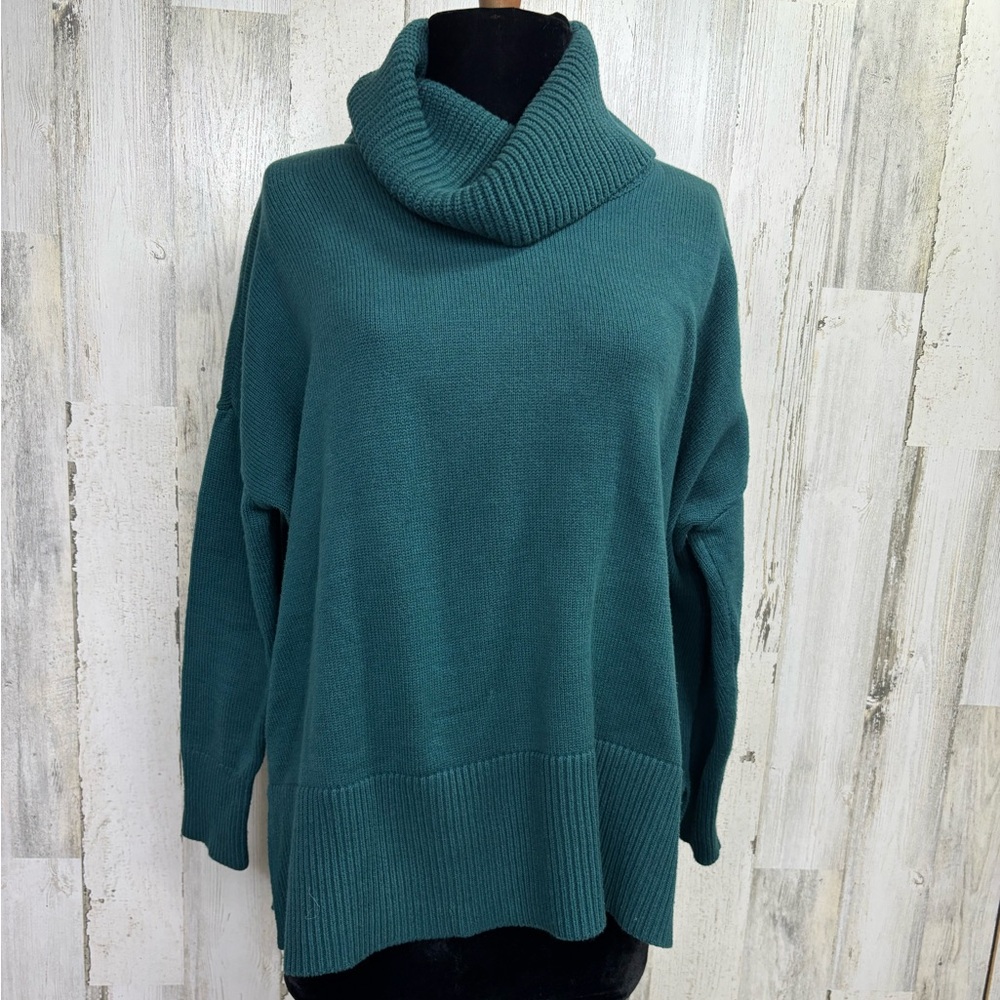 LOFT‎ Green Cowl Neck Sweater